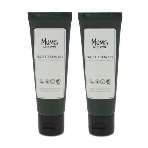 Face Cream SPF15 50ml Gentle & Moisturizing Mums with Love Vegan x 2