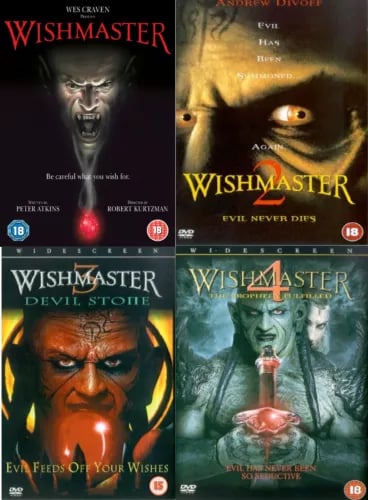 Wishmaster Quadrilogy 1-4 DVD - Komplett filmsamling