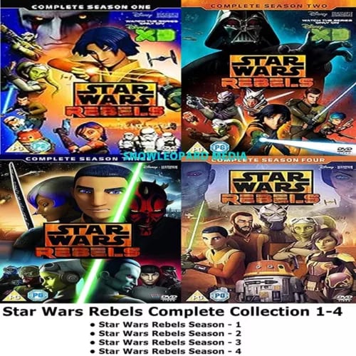 Star Wars Rebels Sæson 1-4 Komplet DVD Boksæt Region 2