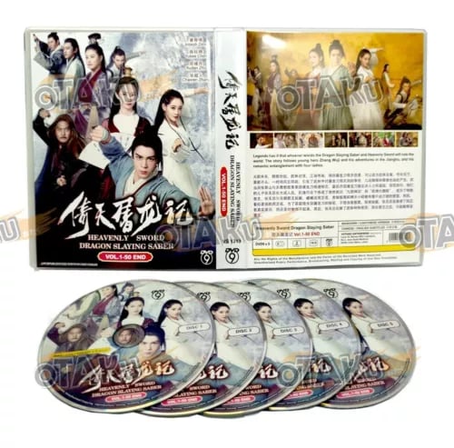 HEAVENLY SWORD DRAGON SLAYING SABER - CHINESE TV DVD (1-50 EPS) SHIP FROM Region 2 Brand New