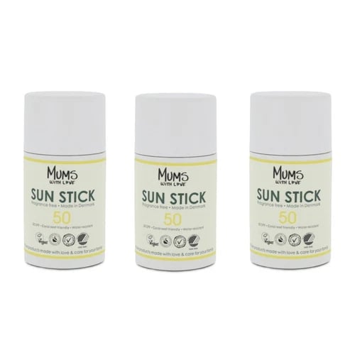 Sun Stick SPF50 Sensitive Skin UVA & UVB 15ml x 3 By Mums With Love