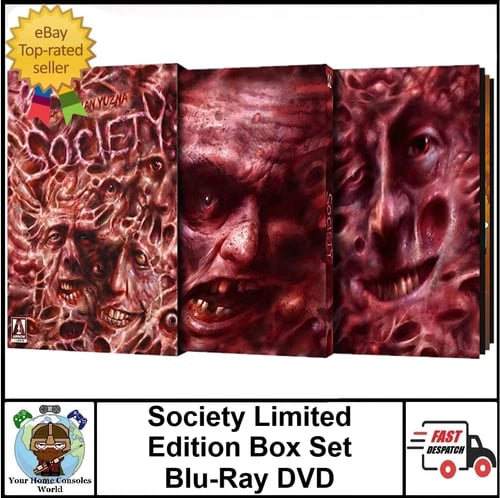 Society Brian Yuzna Limited Edition Box Set 2 Disc Blu-Ray DVD Region 2 Brand New