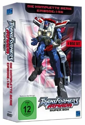TRANSFORMERS - ARMADA Complete Animated Series / all 52 Episodes R2 DVD Region 2 Brand New
