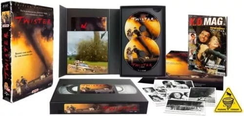 TWISTER 1996 / Ltd Retro VHS Style / Postcards / 2 Disc RB Blu-ray Region 2 Brand New