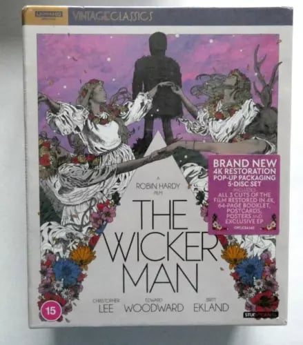 THE WICKER MAN - 50th ANNIVERSARY COLLECTOR'S EDITION - 4K UHD BOX SET Region 2 Brand New