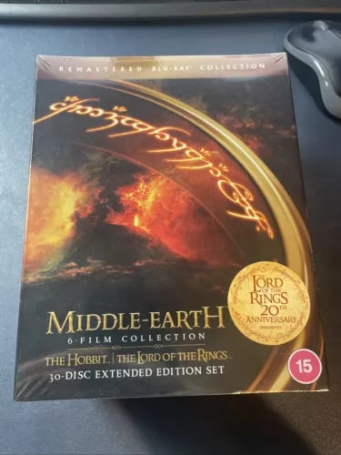 Middle-Earth: 6-Film Collection - Extended Edition [15] Blu-ray Box Set, Region 2