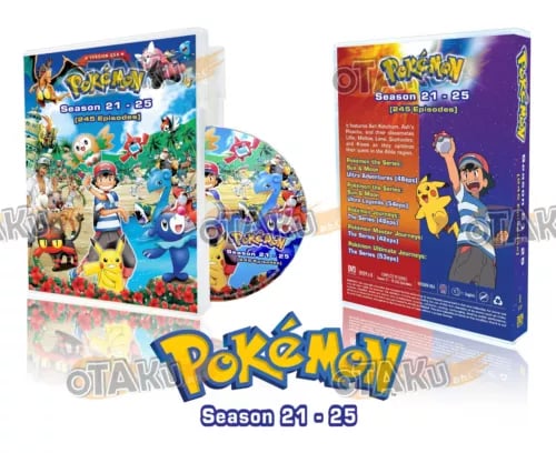 POKEMON (SEASON 21-25) - ANIME TV SERIES DVD (1-245 EPS) (ENG DUB) SHIP FROM Region 2 Brand New