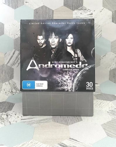 Andromeda Complete Series DVD Box Set - Limited Edition Character Cards - Rare Region 2 Brand New Andromeda Complete Series DVD Box Set - Limited Edition Character Cards - Rare Region 2 Brand New