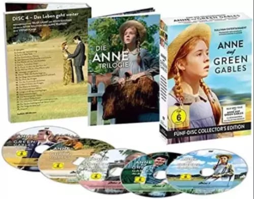 Anne fra Grønnebakken – 5-Disc DVD Boxset (Originalfilm, Efterfølger) Anne fra Grønnebakken – 5-Disc DVD Boxset (Originalfilm, Efterfølger)