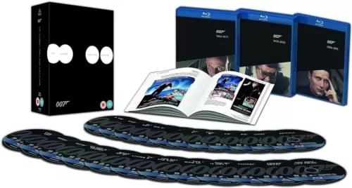 JAMES BOND 007 ALL 24 MOVIE FILM COLLECTION BLU-RAY BOX SET Release R2 Region 2 Brand New