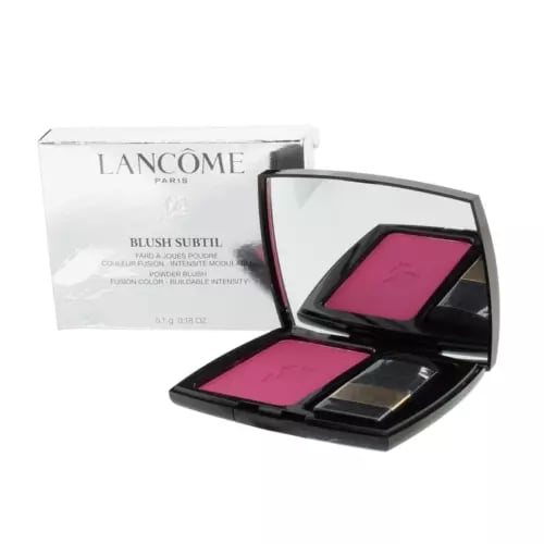 Lancome Blusher Subtil Blush 375 Pink Intensely Pink Pressed Powder Compact