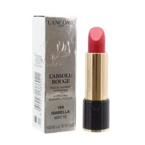 Lancome Red Lipstick L'Absolu Rouge Hydrating Lip Stick 189 Isabella Matte -