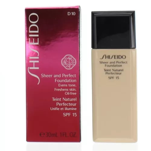 Shiseido Medium Foundation Sheer Perfect Foundation SPF15 D10 Golden Brown Shiseido Medium Foundation Sheer Perfect Foundation SPF15 D10 Golden Brown