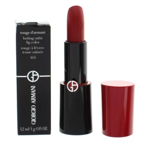 Giorgio Armani Red Lipstick Rouge D'Armani Lasting Lip Stick 405 Lucky Red Satin