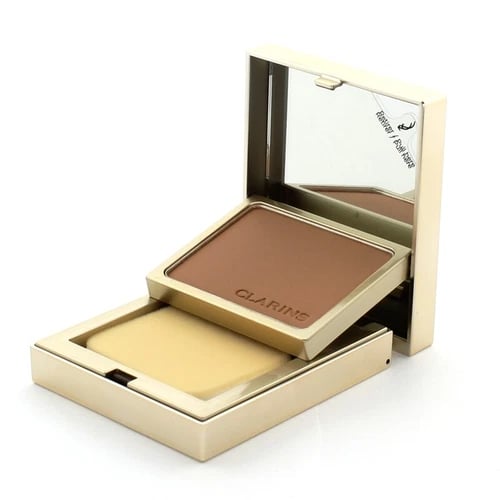 Clarins Medium Powder Foundation Everlasting Compact 114 Cappuccino - Brand Clarins Medium Powder Foundation Everlasting Compact 114 Cappuccino - Brand