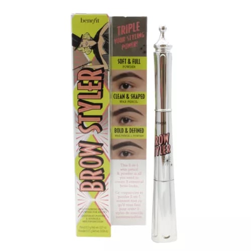 Benefit Brow Styler 6 Soft Black Eyebrow Pencil Brow Powder Waterproof 2-IN-1