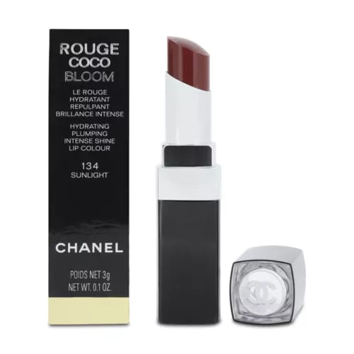 Chanel Rouge Coco Bloom Red Lipstick 134 Sunlight Hydrating Matte Lip Colour