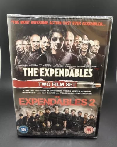 Expendables 1-2 (Box Set) (DVD, 2013) Region 2 Brand New