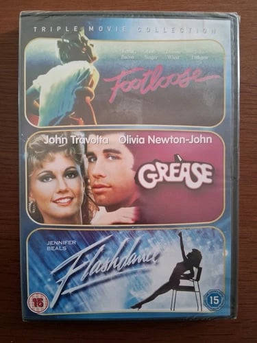 Footloose / Flashdance / Grease (DVD, 2011) – 3 elokuvaa John Travoltan kanssa