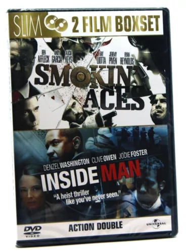 Smokin' Aces & Inside Man DVD Region 2 2 Film Boxset Brand New Smokin' Aces & Inside Man DVD Region 2 2 Film Boxset Brand New