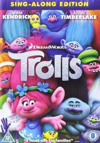 Trolls Sing Along Edition DVD - Anna Kendrick, Justin Timberlake, Region 2 Trolls Sing Along Edition DVD - Anna Kendrick, Justin Timberlake, Region 2