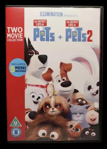 Pets+Pets2 Two Movie Colection dvd Run time min approx Region 2 Brand New