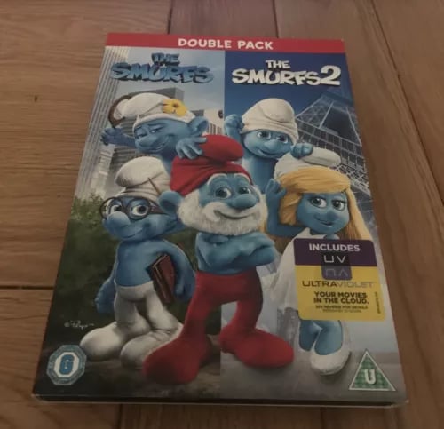 Double Pack The Smurfs / The Smurfs 2 [DVD] Region 2 Brand New