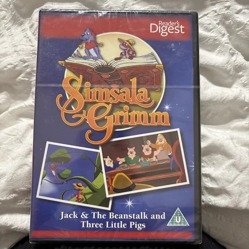 Simsala Grimm: Jack og bønnestengelen & Tre små griser (DVD, 1986) Region 2