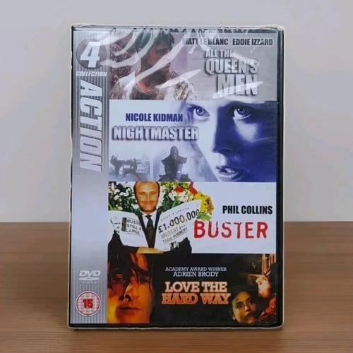 Buster / All the Queen's Men / Nightmaster / Love the Hard Way DVD - 4 Films Region 2 Brand New