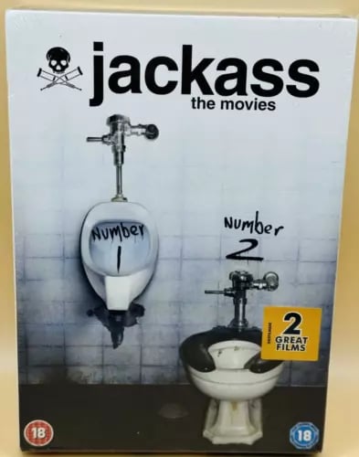 Jackass - The Movies 1 & 2 DVD Region 2 Brand New