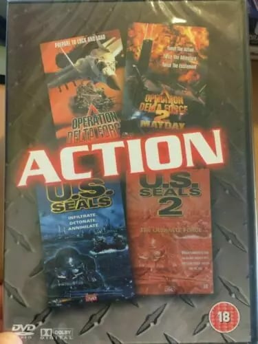 Operation Delta Force 1 & 2/U.S Navy Seals 1 & 2 DVD Action (2013) mixed Region 2 Brand New