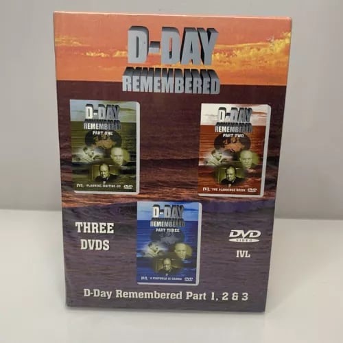 D-Day Remembered: Parts 1-3 DVD (2006) - - 3 disc Set World War Gift Region 2 Brand New