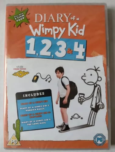 Diary Of A Wimpy Kid 1, 2, 3 & 4 DVD Region 2 Brand New