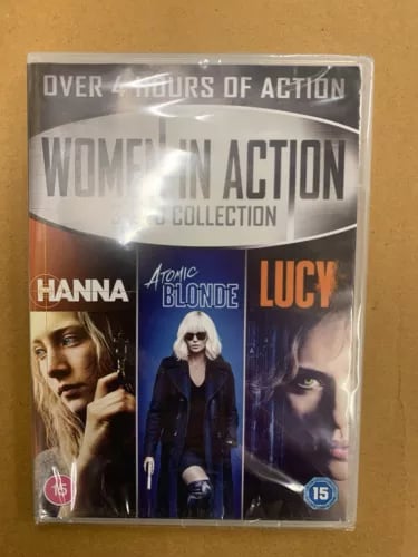 Women In Action Lucy/Hanna/Atomic Blonde [DVD] 2020 [Region 2, 4, 5] Brand New