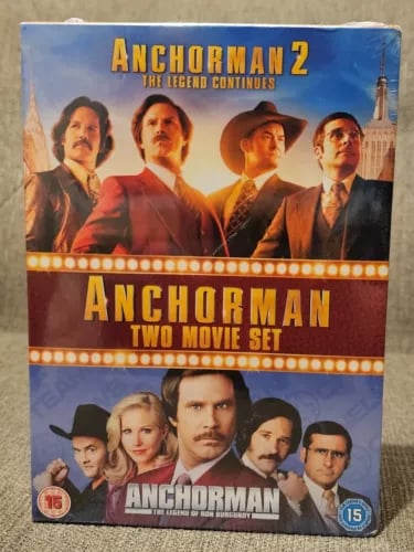 Anchorman / Anchorman 2 (DVD, 2014) Region 2 Brand New