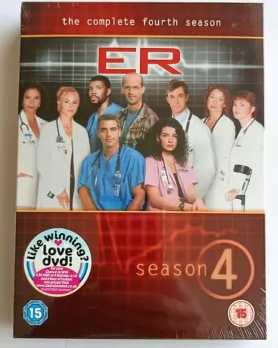 ER The Complete Fourth Season, DVD , George Clooney Cert 15 Region 2 Brand New