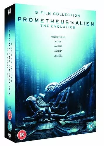Prometheus to Alien - The Evolution 5-Film Collection DVD Action & Adventure Region 2 Brand New