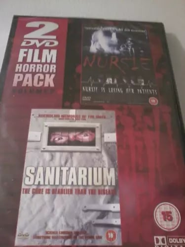 NURSIE & SANITARIUM 2 DVD Film Horror Pack Region 2 Brand New