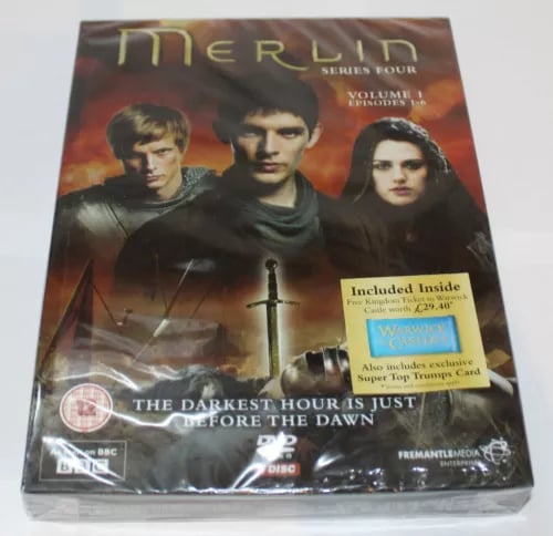 MERLIN SERIES 4 VOLUME 1 BBC 3 DISC DVD BOXSET ()!!! Region 2 Brand New