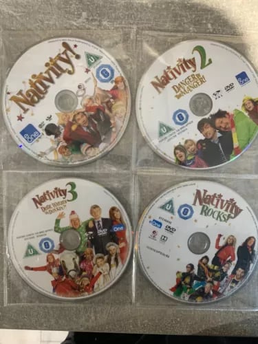 Nativity 4 Film Collection No Box Comes In Sleeves As In Photo Region 2 Brand New