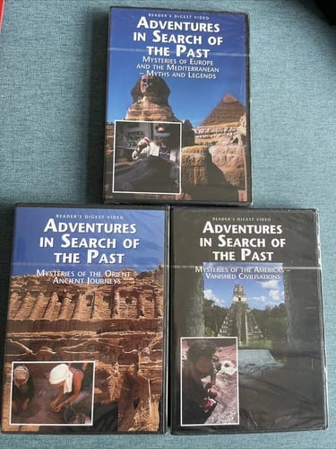 3 x Adventures in Search of the Past DVDs - Readers Digest - Region 2 Brand New