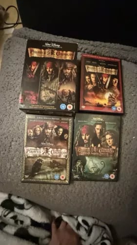Pirates Of The Caribbean Trilogi Boks Sett (DVD) Region 2
