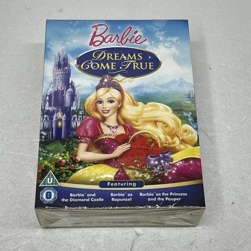 Barbie Dreams Come True DVD Box Set 3 Disc Kids U Region 2 Brand New