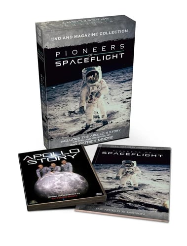 Pioneers of Space Flight DVD and Magazine Book Gift Set Apollo 11 Story Region 2 Brand New