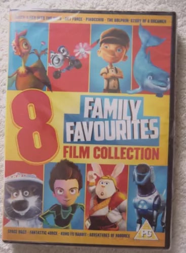 78939 DVD - 8 Family Favourites Film Collection ALED] 2017 PRE097 Region 2 Brand New