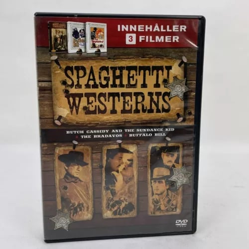 Spaghetti Westerns 3 Movie Multipack DVD Region 2 EU Cover Plays in English+Subs Brand New