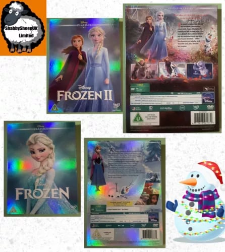Frozen (2015 Edition) And; Frozen II (2020 Edition) Dvds Region 2 Brand New