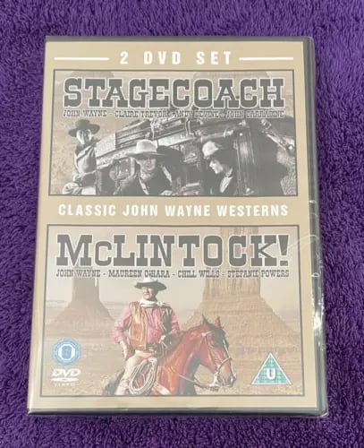 Stagecoach and McLintock DVD Westerns 1960 John Wayne Region 2 Brand New