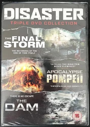 Disaster Triple Pack DVD set The Dam/Apocalypse Pompeii/Final Storm Region 2 Brand New