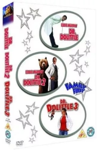 Doctor Dolittle Trilogia DVD – 3 Elokuvaa (Alue 2)